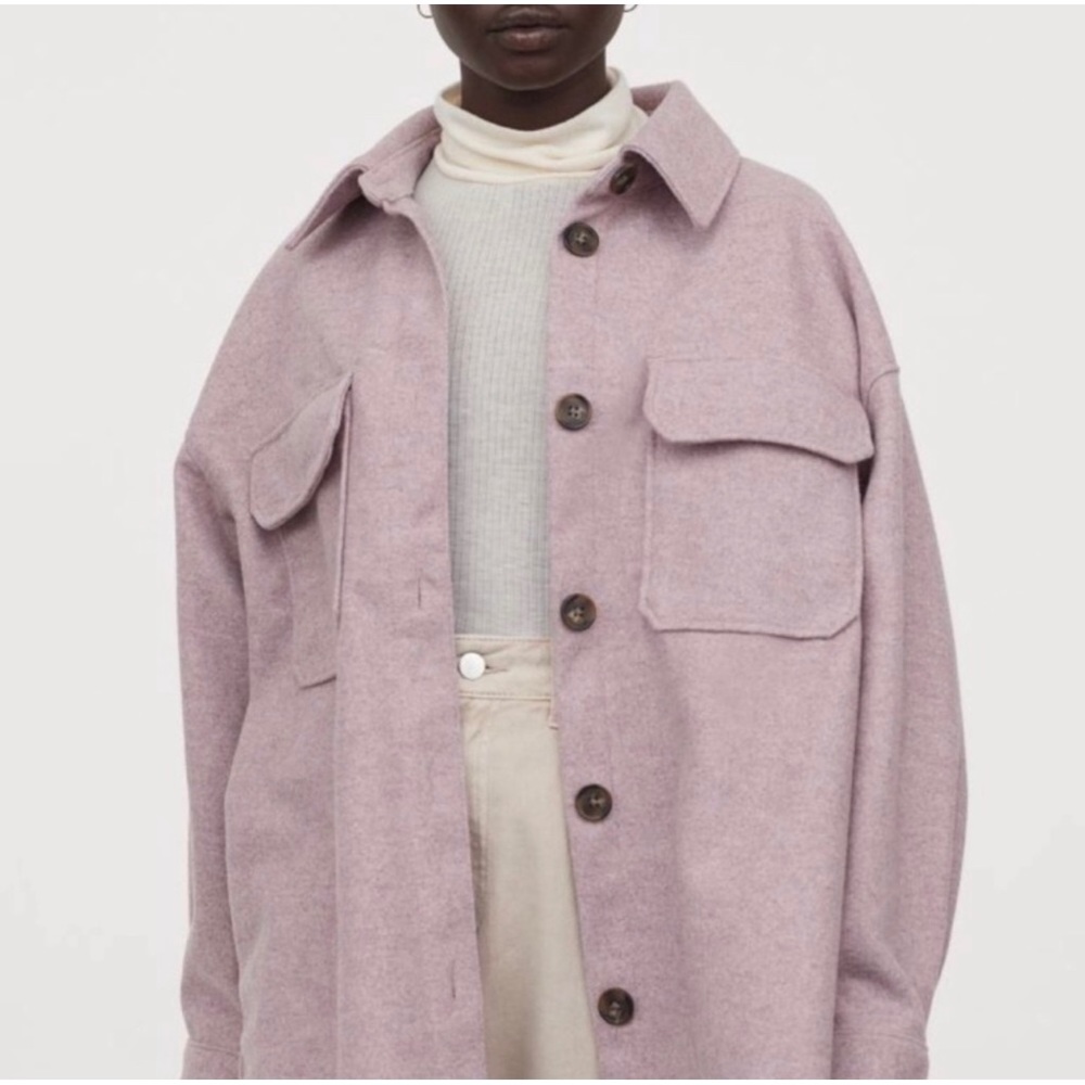 H&M Jersey Shirt Jacket
